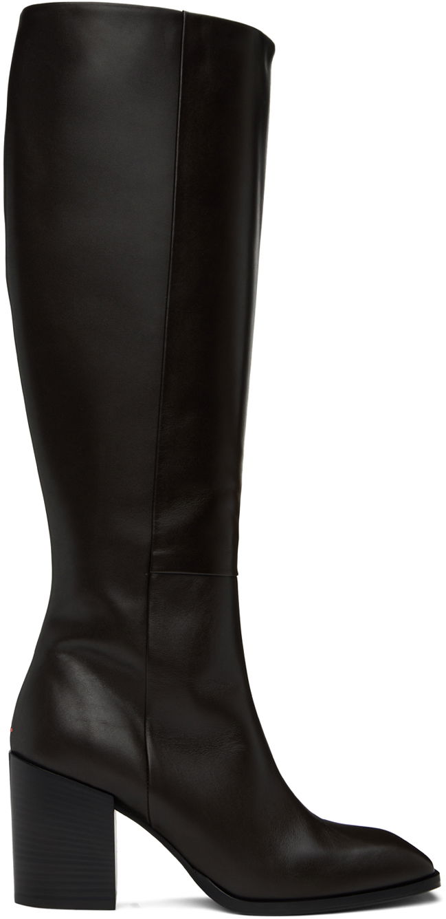 Облекло Aeyde Aeyde Teresa Knee-High Boots Черно | A11-KB-LPLS75BL-0221-953-001