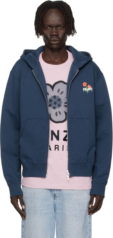 Суитчър KENZO Kenzo 'KENZO Archive Bouquet' Full-Zip Hoodie Тъмно синьо | FF65HO2554MF, 0