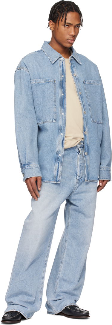 Риза AGOLDE AGOLDE Atticus Denim Jacket Синьо | A4031B-1206, 3