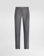 Dolce & Gabbana Washed Linen Canvas Trousers