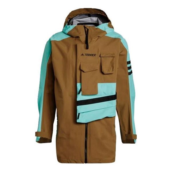 Парка adidas Performance Terrex Xploric Rain Jacket Кафяво | GI7307