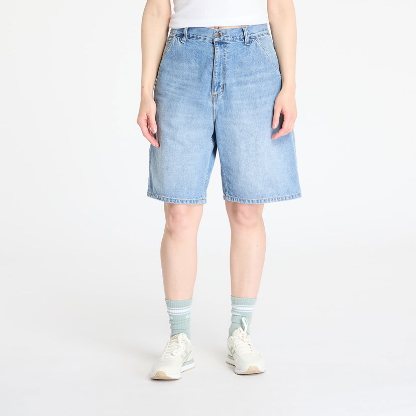 Къси панталони Carhartt WIP Brandon Single Knee Short Blue Синьо | I034875.01UR