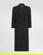 Dolce & Gabbana Oversized Double-breasted Wool Blend Chevron Coat
