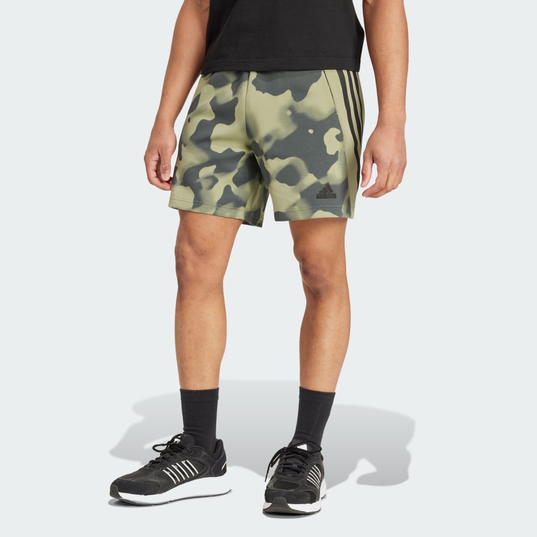 Къси панталони adidas Performance Future Icons 3-Stripes Camo Print Shorts Зелено | IW6082, 0