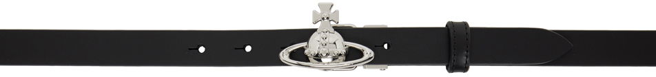 Колани Vivienne Westwood Small Orb Buckle Belt Черно | 8201006HU-L0022-LA, 0