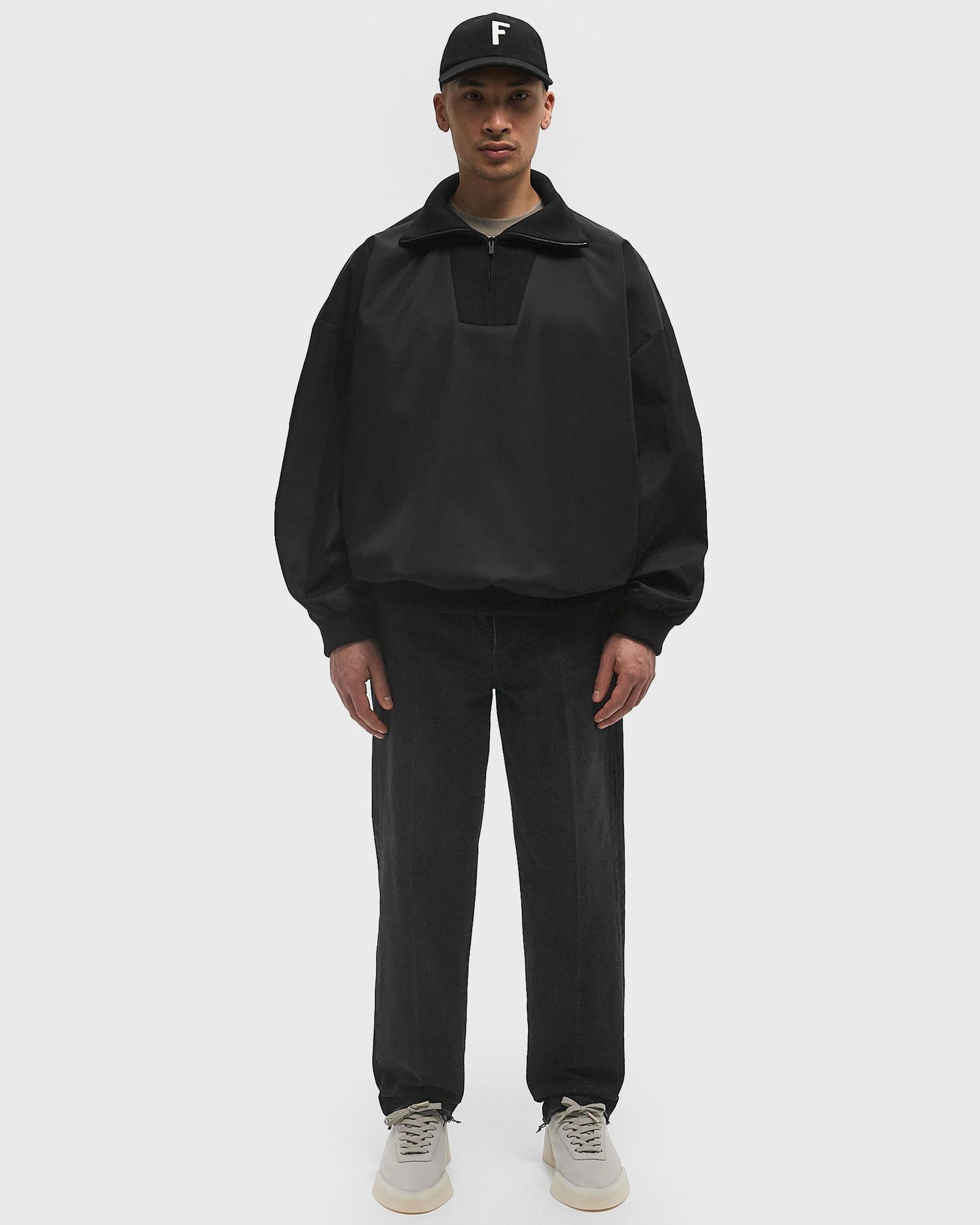 Пуловер Fear of God Fear of God High Neck Half-Zip Pullover, Size XL Черно | FGE230-308NYW-001, 1