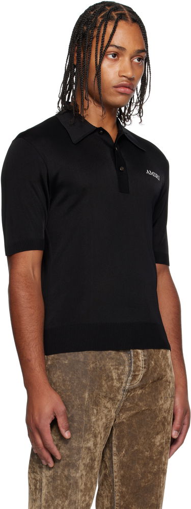 Поло тениска AMIRI AMIRI Spirit Polo Черно | AMKNPO1067, 1