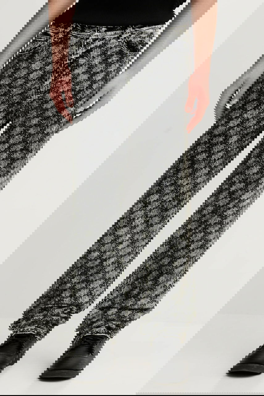 Дънки DAILY PAPER Acid Wash Patterned Wide Leg Velvet Rahul Jeans Многоцветен | 2521032, 0