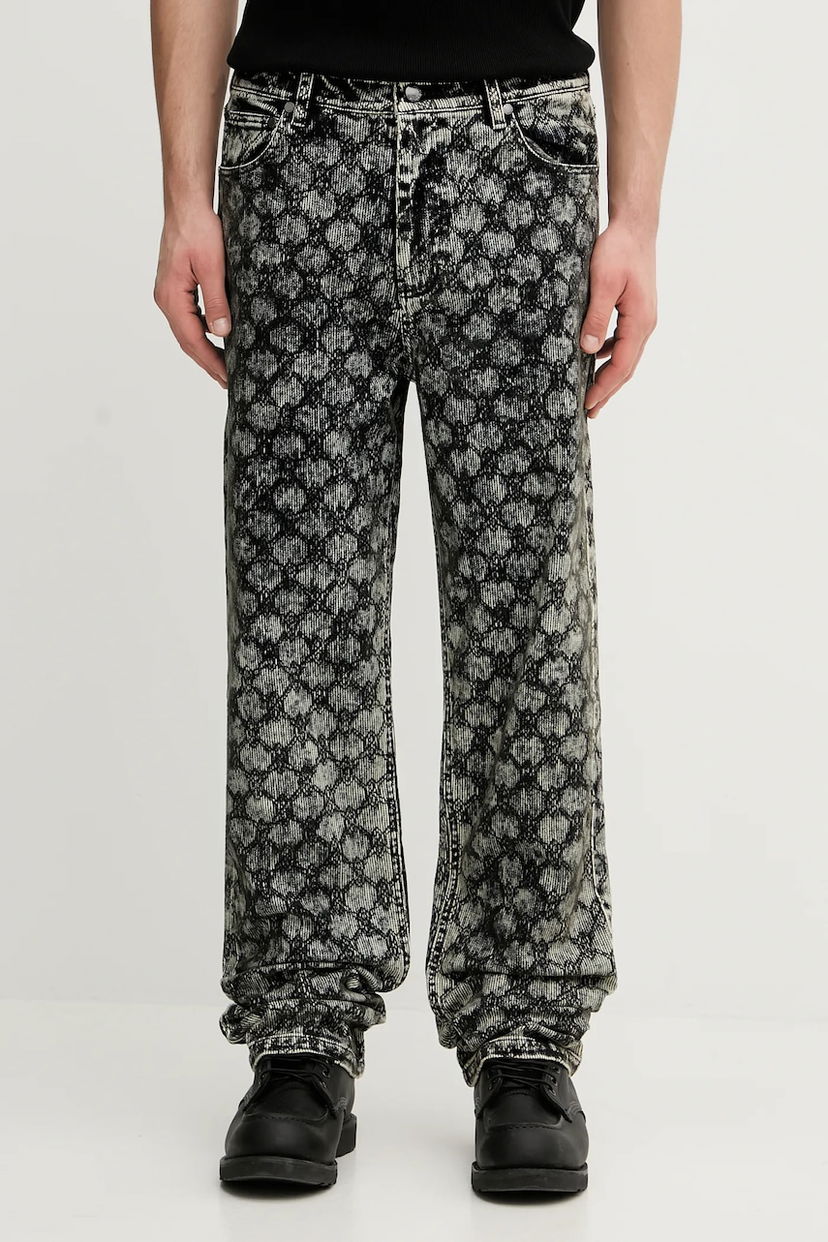 Дънки DAILY PAPER Acid Wash Patterned Wide Leg Velvet Rahul Jeans Многоцветен | 2521032