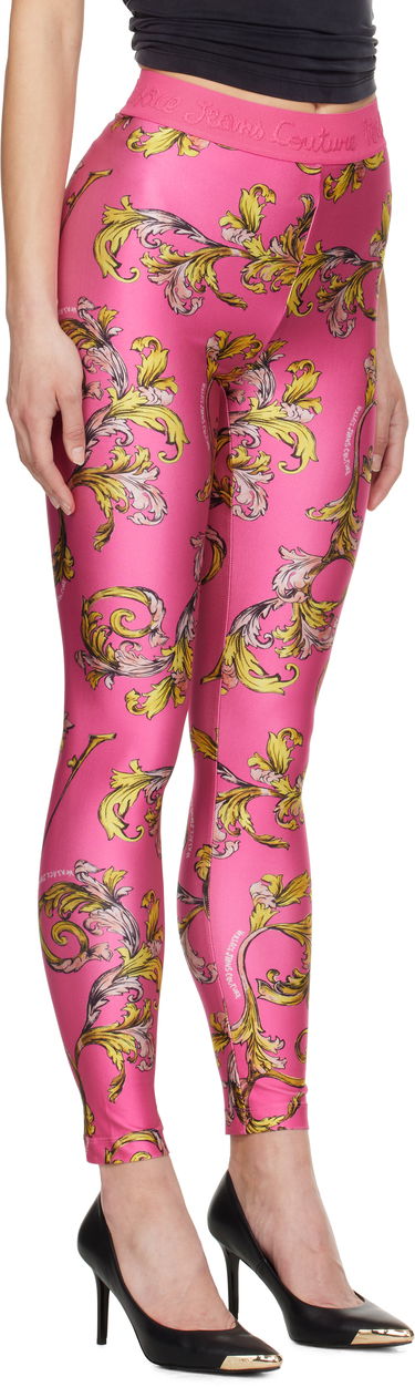 Клинове Versace Versace Jeans Couture Barocco Print Leggings Розово | E78HAC101_EJS470, 1