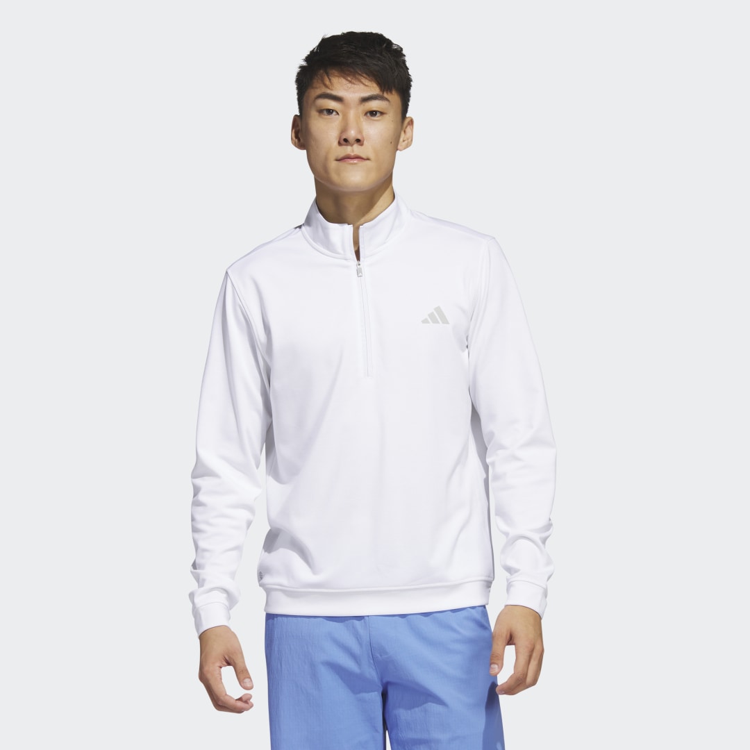 Суитчър adidas Performance Elevated 1/4-Zip Бяло | IB6113, 0