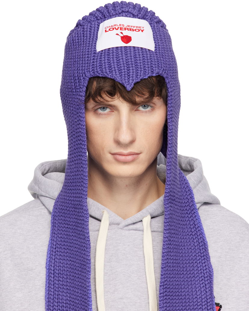 Шапка Charles Jeffrey Loverboy Charles Jeffrey LOVERBOY Clash of Clans Edition Witch Scarf Beanie Лилаво | 054132201
