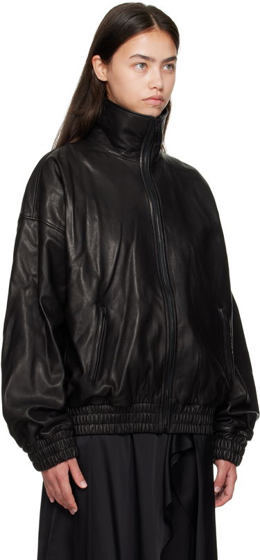 Яке Acne Studios Acne Studios Zip Leather Jacket Черно | A70201-, 1