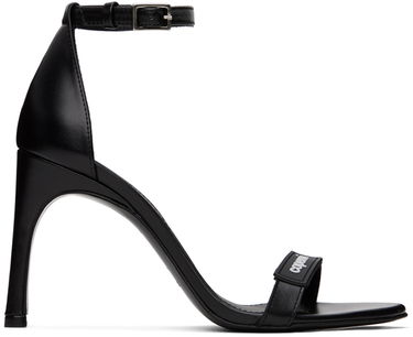 Кецове и обувки Coperni Logo Skinny Strap Heeled Sandals Черно | COPSH44477, 0
