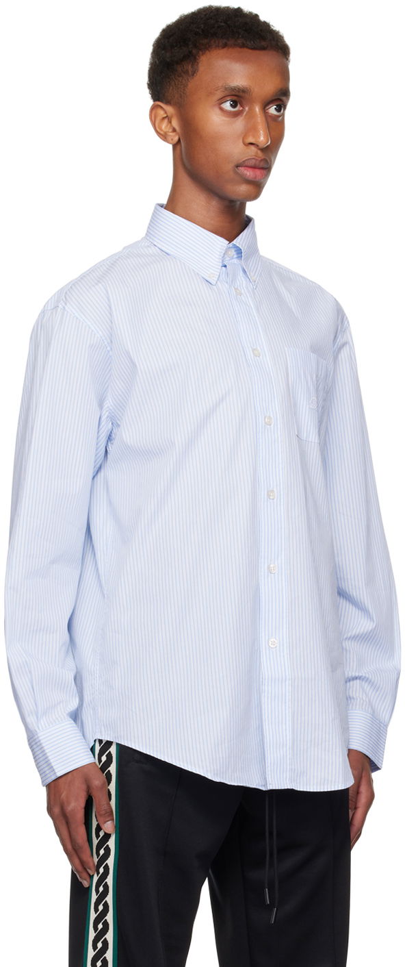 Риза Drôle de Monsieur Drôle De Monsieur Striped Shirt Синьо | PERM-SH171-CO151-LBE, 1