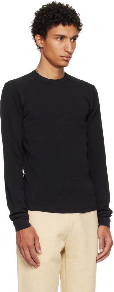 Пуловер Entire Studios Entire Studios Thermal Long Sleeve T-Shirt Черно | ES2260SO, 4