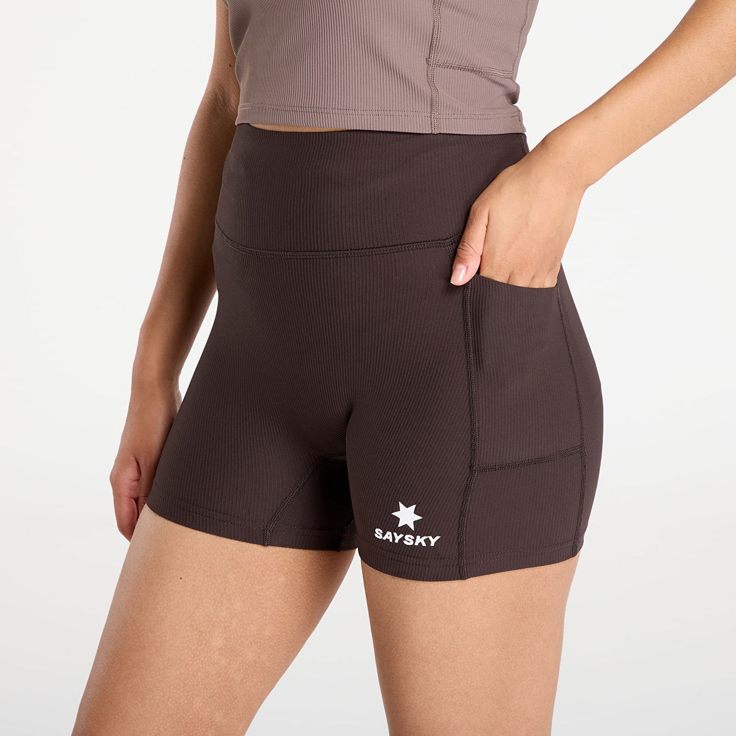Чорапи Saysky SAYSKY Combat+ Rib Short Tights 4" Кафяво | OWRST22C712, 1