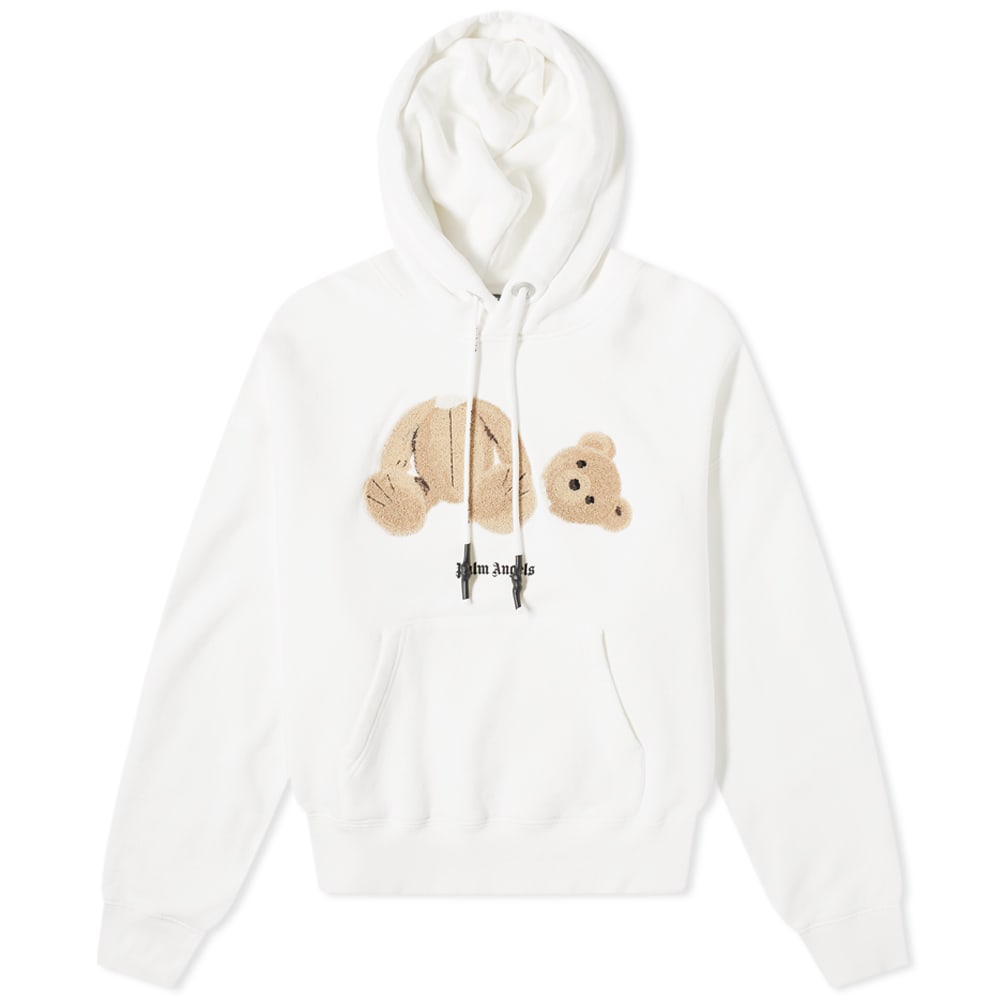 Суитчър Palm Angels Kill the Bear Popover Hoody Бяло | PMBB058R21FLE0010160, 0