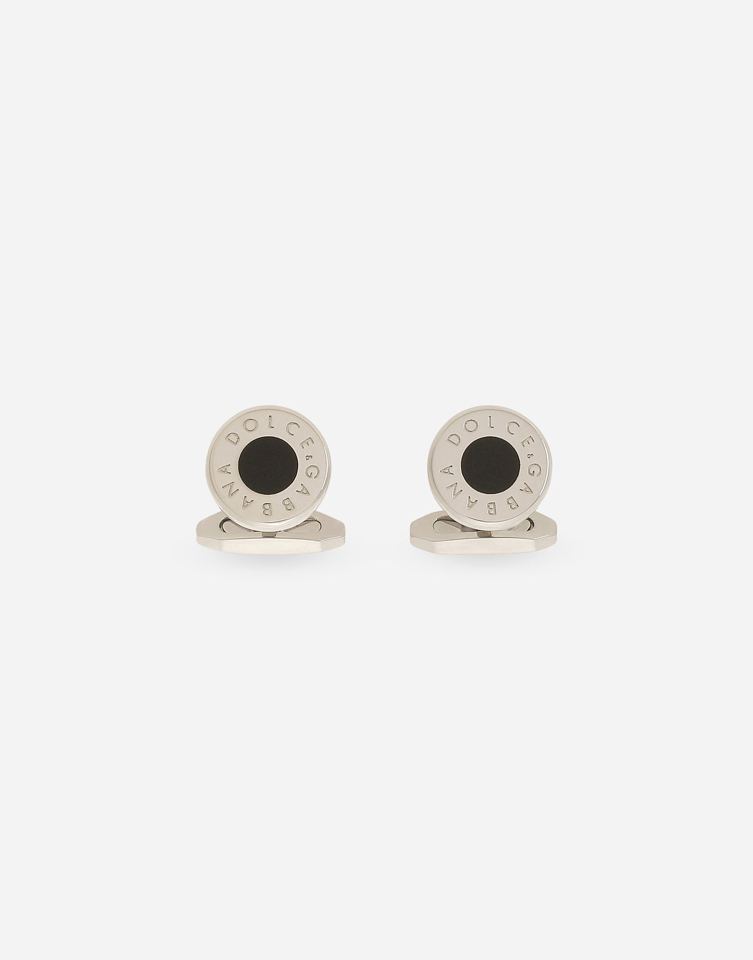 Бижута Dolce & Gabbana Dolce & Gabbana Round Logo Cufflinks Металик | WFQ5L2W111187655, 0