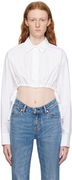 Alexanderwang.t Cropped Tie-Hem Shirt