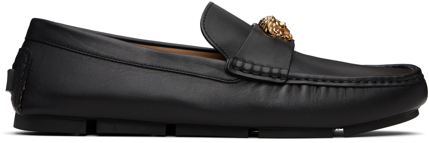 Кецове и обувки Versace Versace 'La Medusa' Driver Loafers Черно | 1019882_1A00693, 0