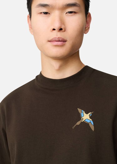 Тениска AXEL ARIGATO T-Shirt Micro Bee Bird Кафяво | A3464007, 6