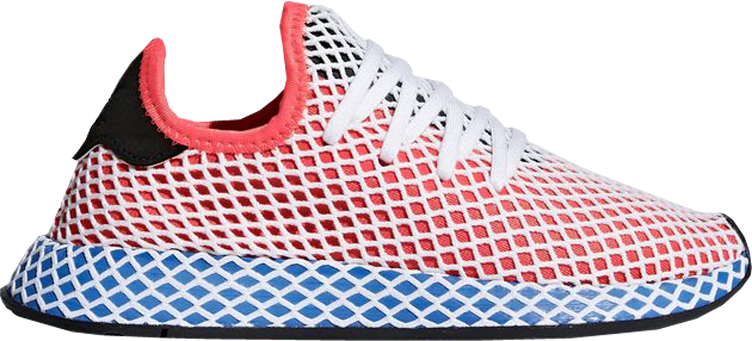 Кецове и обувки adidas Originals Deerupt Solar Red Bluebird (Youth) Червено | DA9610, 0
