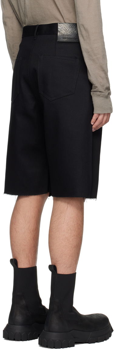 Къси панталони Rick Owens DRKSHDW Hollywood Geth Cutoff Denim Shorts Черно | DL01E6397 BLKJP, 2