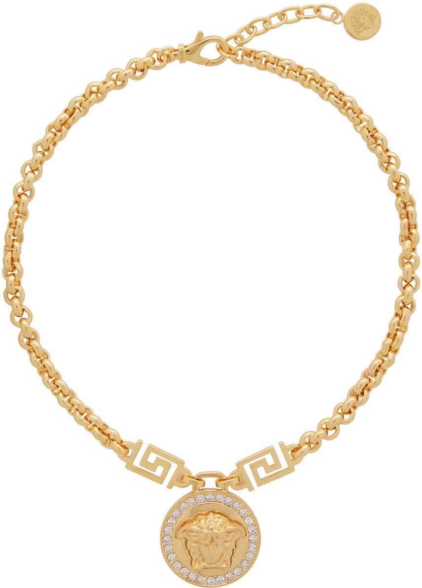 Колие Versace Gold Icon Medusa Necklace Металик | DG1E009 DJMX, 0