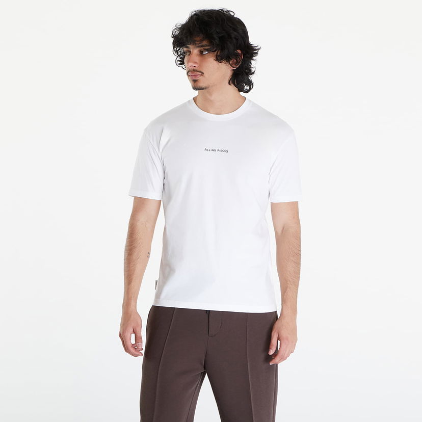 Тениска Filling Pieces T-shirt Slim UNSIEX White Бяло | 74434001901