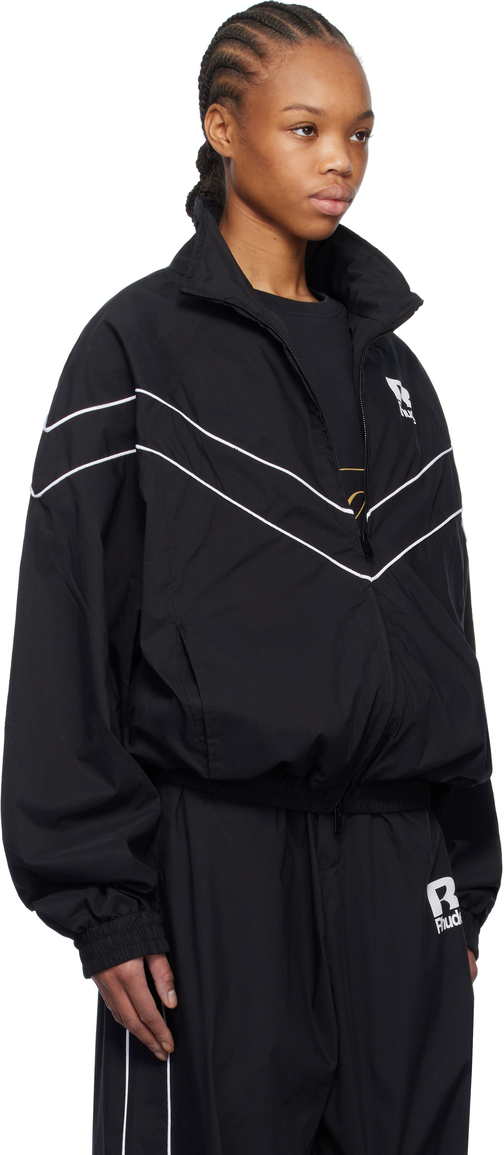 Rhude Piping Raglan Track Jacket, 4
