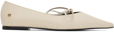 Кецове и обувки Anine Bing Nikki Ballerina Flats with Tie Бежово | A-14-0201-150, 0