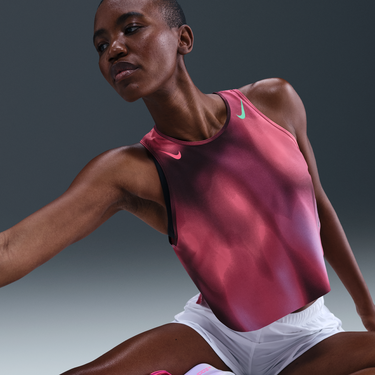 Съкратен топ Nike AeroSwift Faith Kipyegon Crop Top Розово | if1627-532, 2