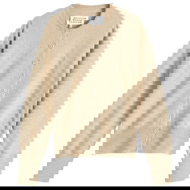 Пуловер Maison Margiela Maison Margiela Shrunken Knit Cardigan, Size Large Бежово | S51HP0016M13090109M, 1