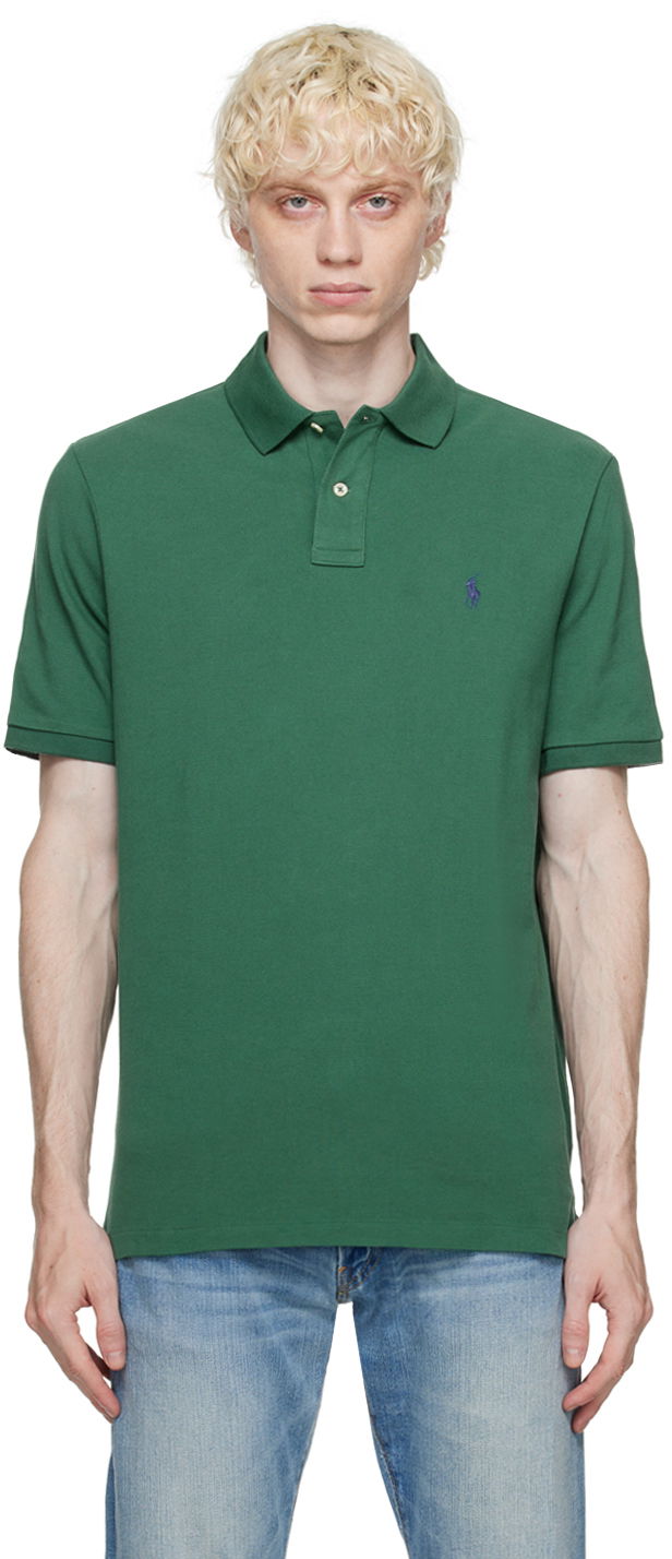 Поло тениска Polo by Ralph Lauren Embroidered Polo Shirt Зелено | 710534735374, 0