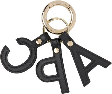 Ключодържатели A.P.C. A.P.C. Lettres 'A.P.C.' Leather Keychain Черно | PXAWV-F63656, 1