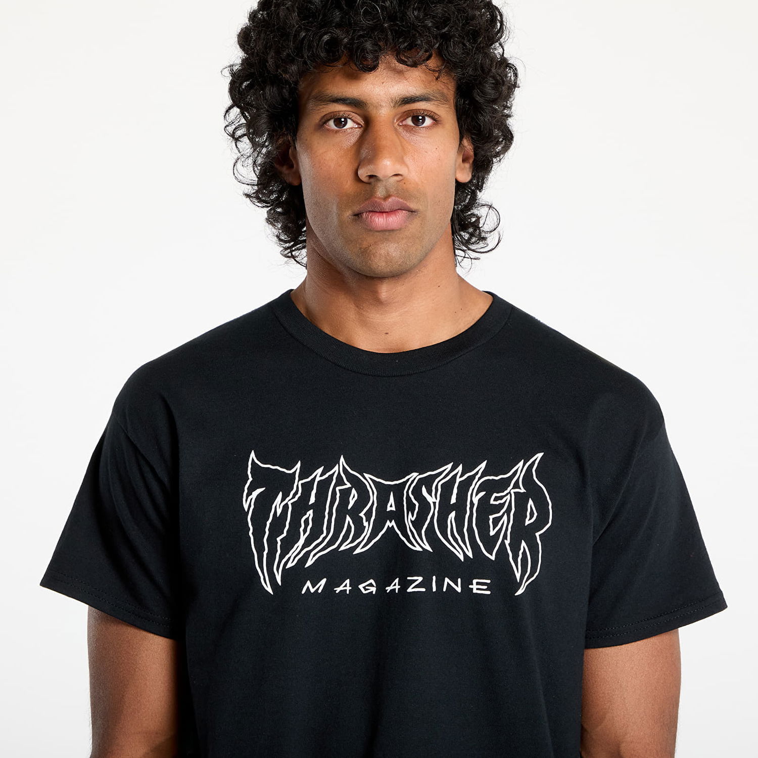 Тениска Thrasher Thrasher Metal T-Shirt Черно | 145693, 1