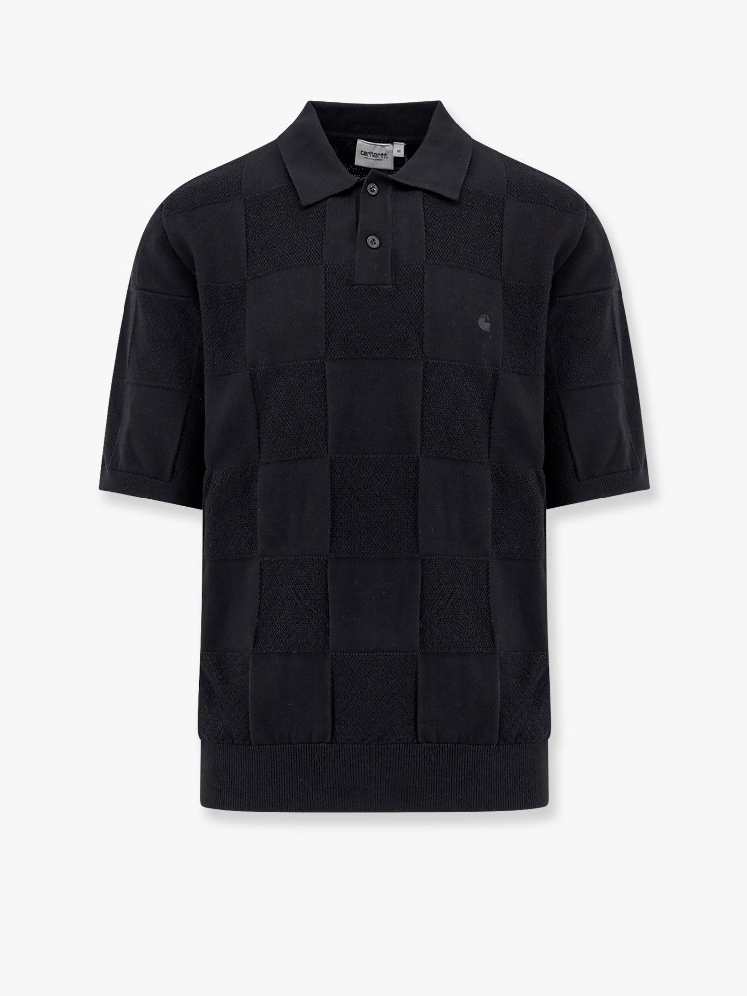 Поло тениска Carhartt WIP Checker Knitted Polo Shirt Carhartt WIP Черно | I03453589XX, 0