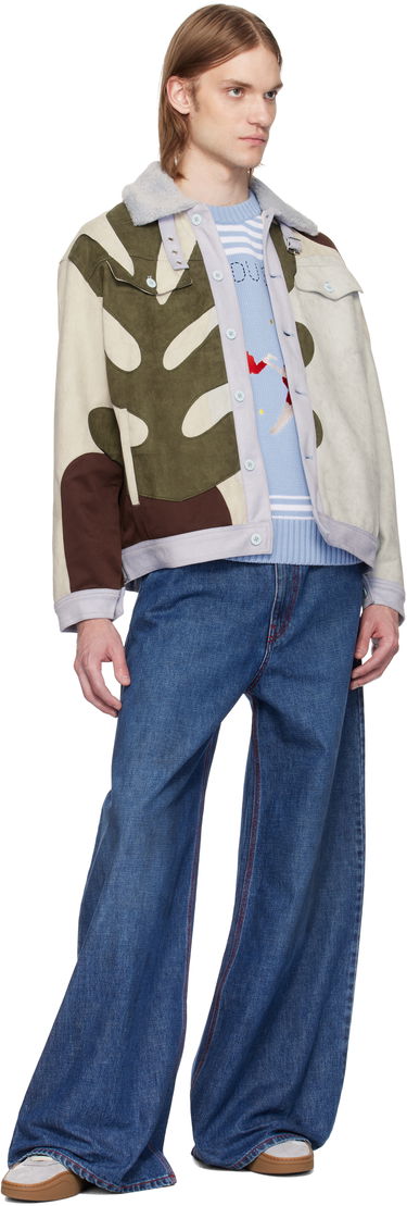 Яке KidSuper KidSuper Floral Patchwork Suede Jacket Многоцветен | SS25-OW-11, 3