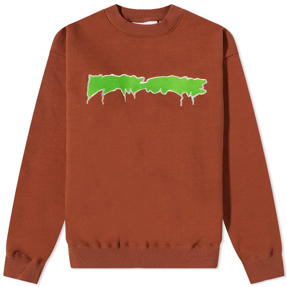 Суитчър Fucking Awesome Outline Logo Crew Sweat Кафяво | FA1374-AGO, 0