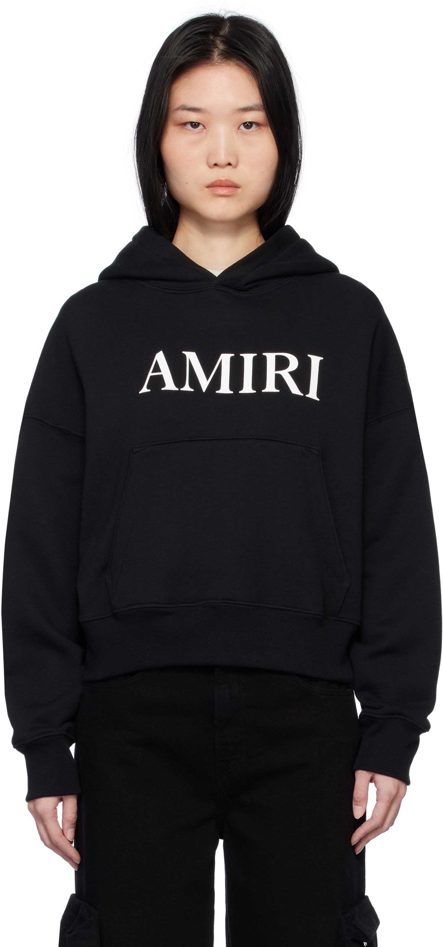 Суитчър AMIRI Core Logo Black Hoodie Черно | AWJYHD1019, 0