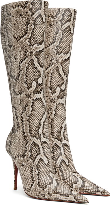 Палта Amina Muaddi Amina Muaddi Barbara 105 Tall Boots Бежово | BARBARA BOOT SNAKE, 3