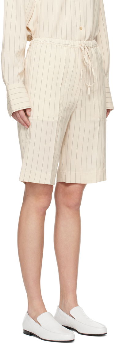 Къси панталони TOTEME TOTEME Relaxed Pinstripe Shorts Бежово | 242-WRB1674-FB0112, 1