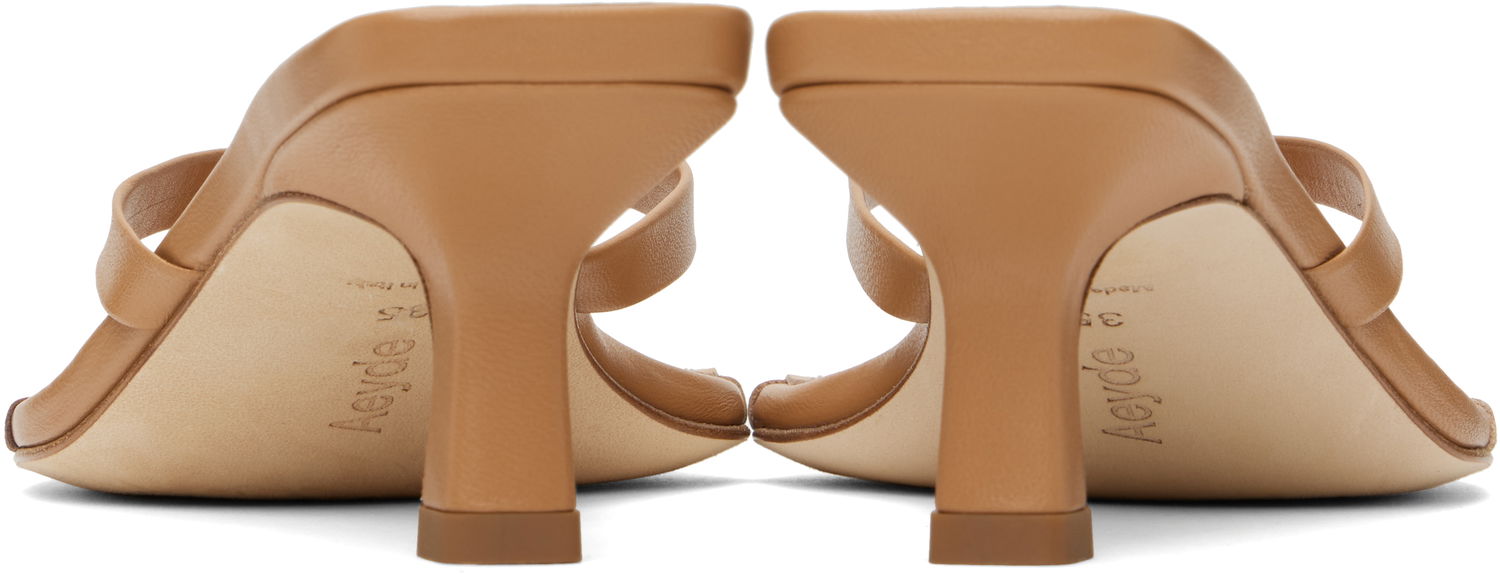 Аксесоари Aeyde Aeyde Wilma Leather Toe-Post Heeled Sandals Кафяво | A11-HS-ADRS55CI-0221-717-007, 1