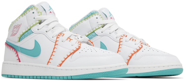 Кецове и обувки Jordan Air Jordan 1 Mid SE "Multi Knit" GS Бяло | DM6218-100, 2