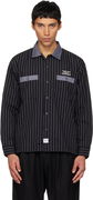 Neighborhood Classic Work Pinstripe Long Sleeve Shirt