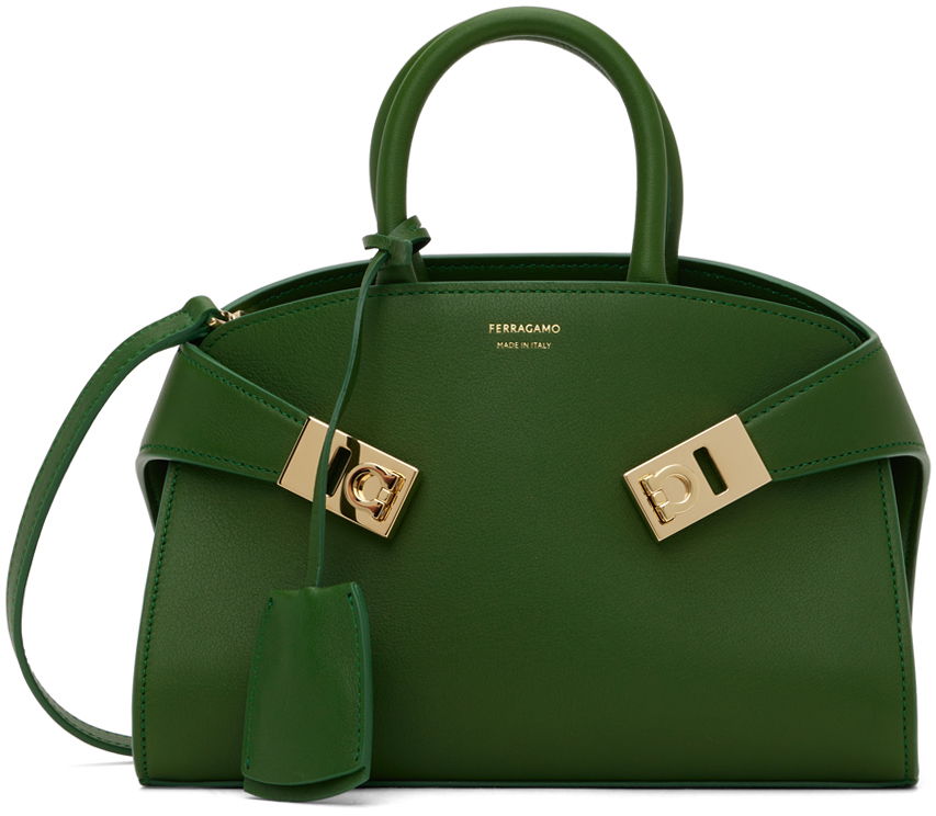 Дамска чанта FERRAGAMO Hug Mini Bag Зелено | 215975 - 773870, 0