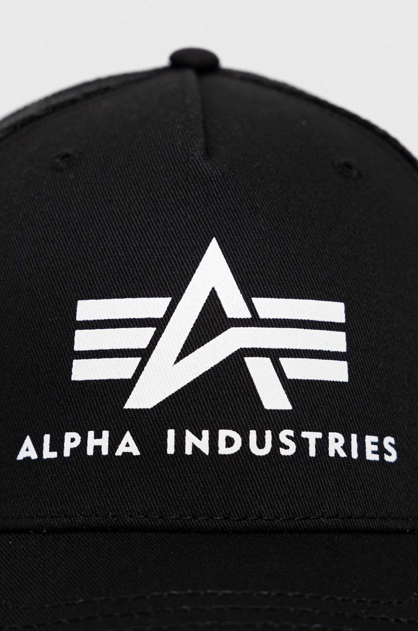 Шапка с козирка Alpha Industries Cap Черно | 186902.03, 1