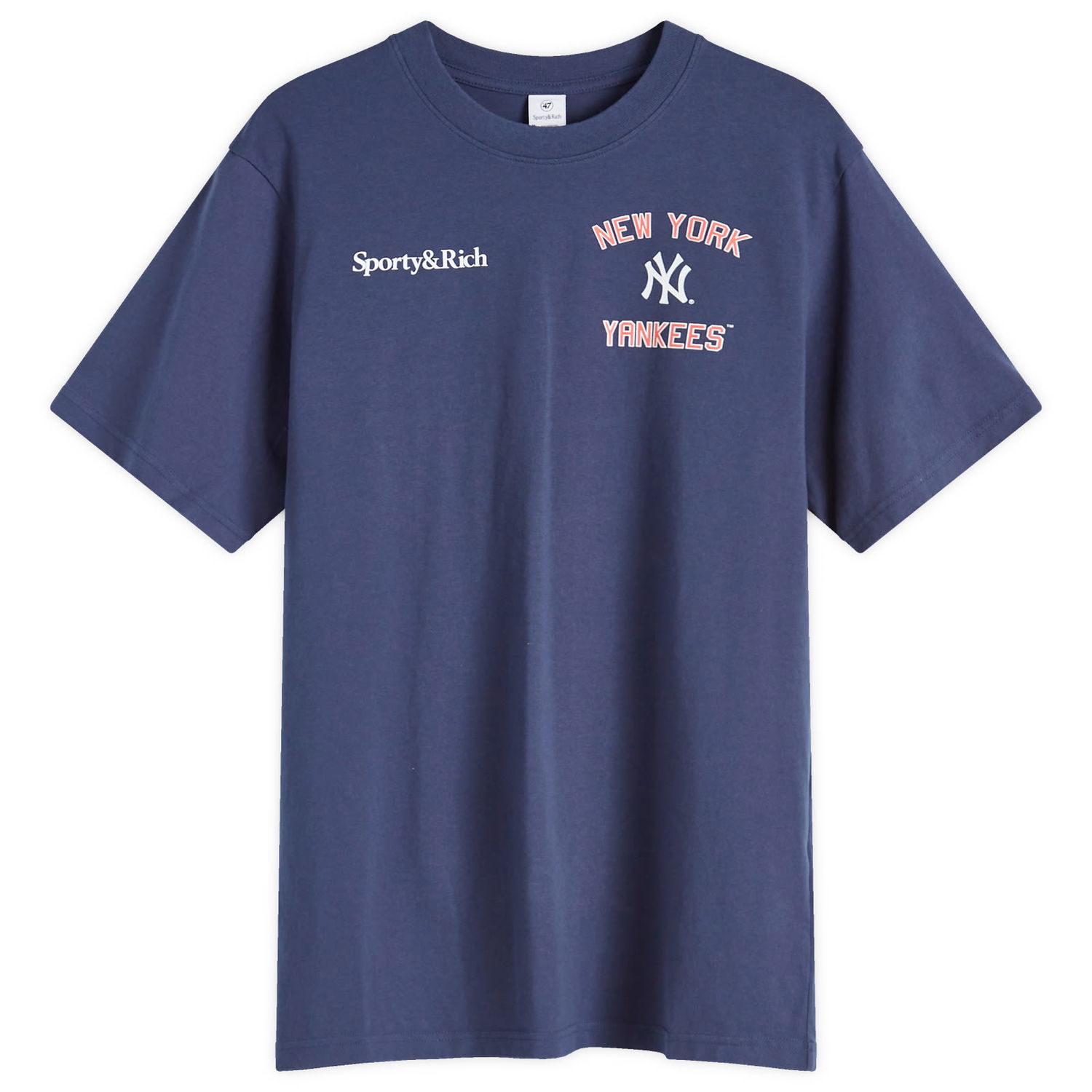Тениска Sporty & Rich Home Run T-Shirt Синьо | TO043505300BL32-NVY, 0