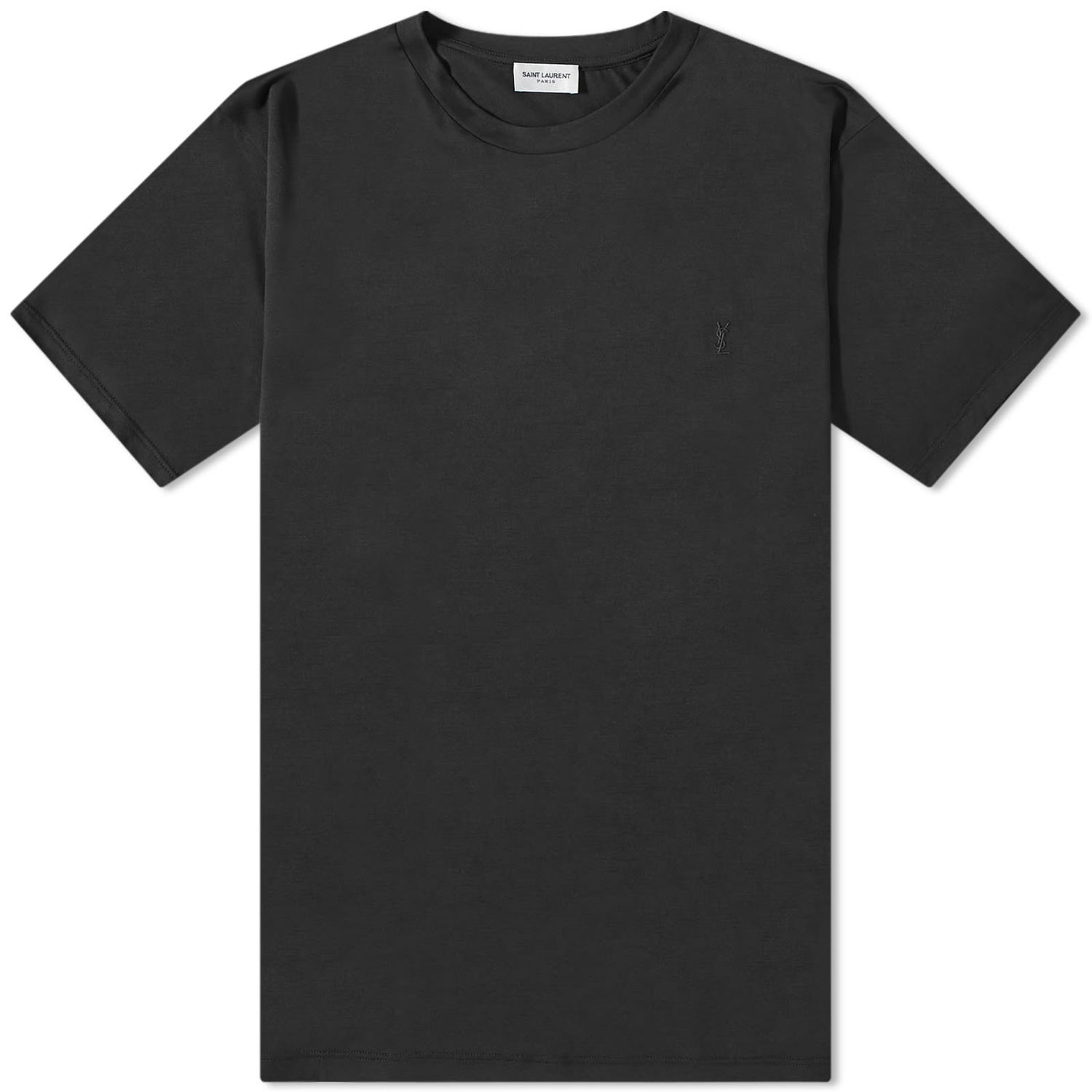 Тениска Saint Laurent YSL Logo Tee Черно | 665251Y36HA-1000, 0